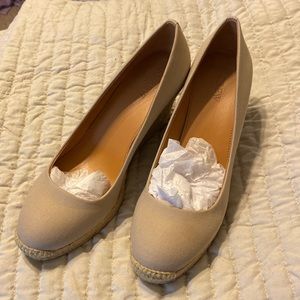 Canvas Espadrille Wedges- size 8.5. NIB!